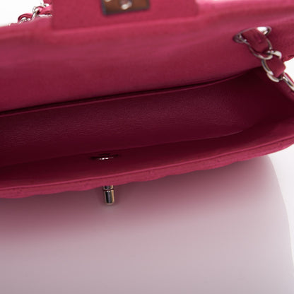 Chanel Iridescent Caviar Quilted Mini Rectangular Flap Pink 5 of 13