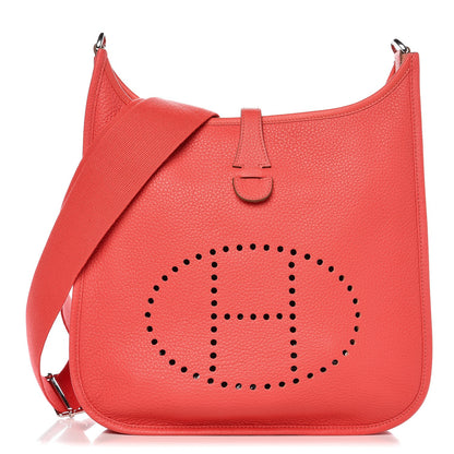 Hermes Taurillon Clemence Evelyne III PM Rose Jaipur 1 of 9