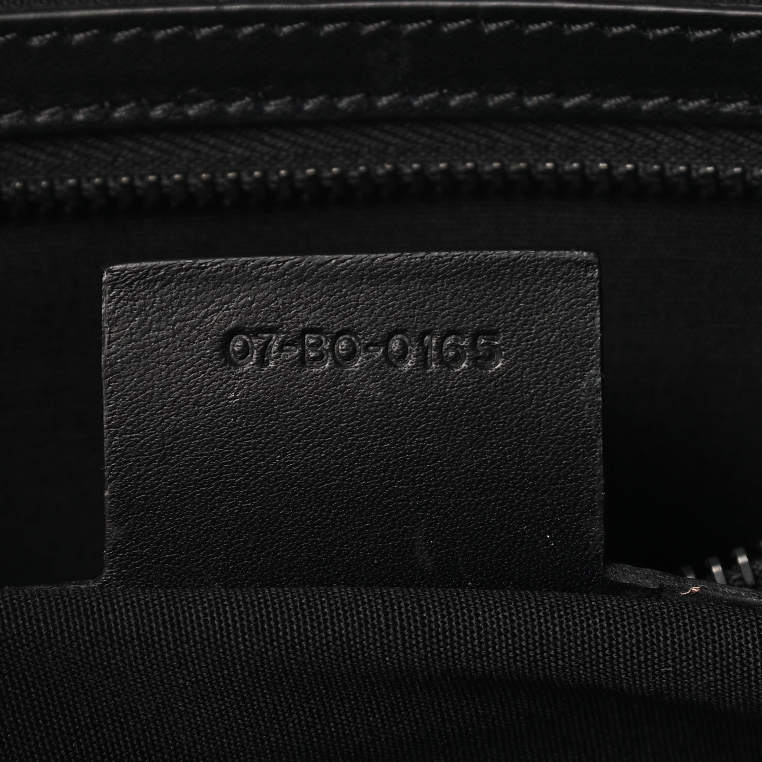 Christian Dior HOMME Calfskin Ribbed Document Holder Black 7 of 11