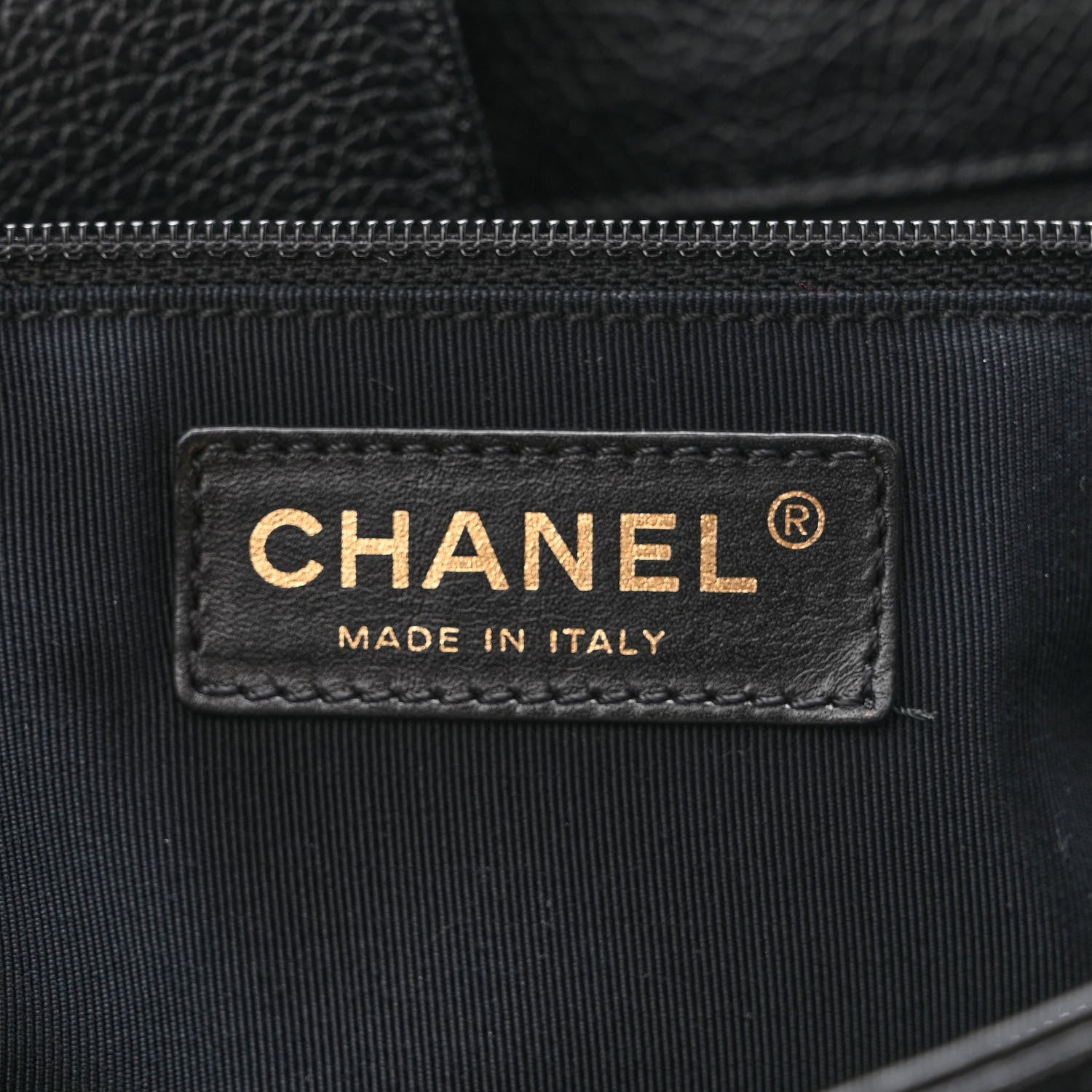Chanel Calfskin Cerf Executive Shopper Tote Black 7 of 11