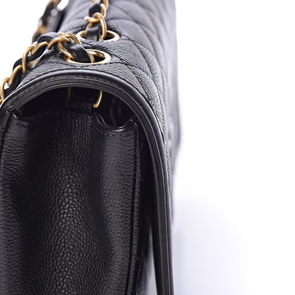 Chanel Caviar Quilted Medium CC Filigree Flap Black 14 of 15