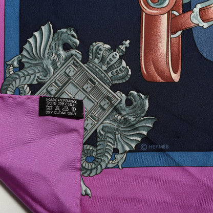 Hermes Silk Harnais De Cour Scarf 90 2 of 4