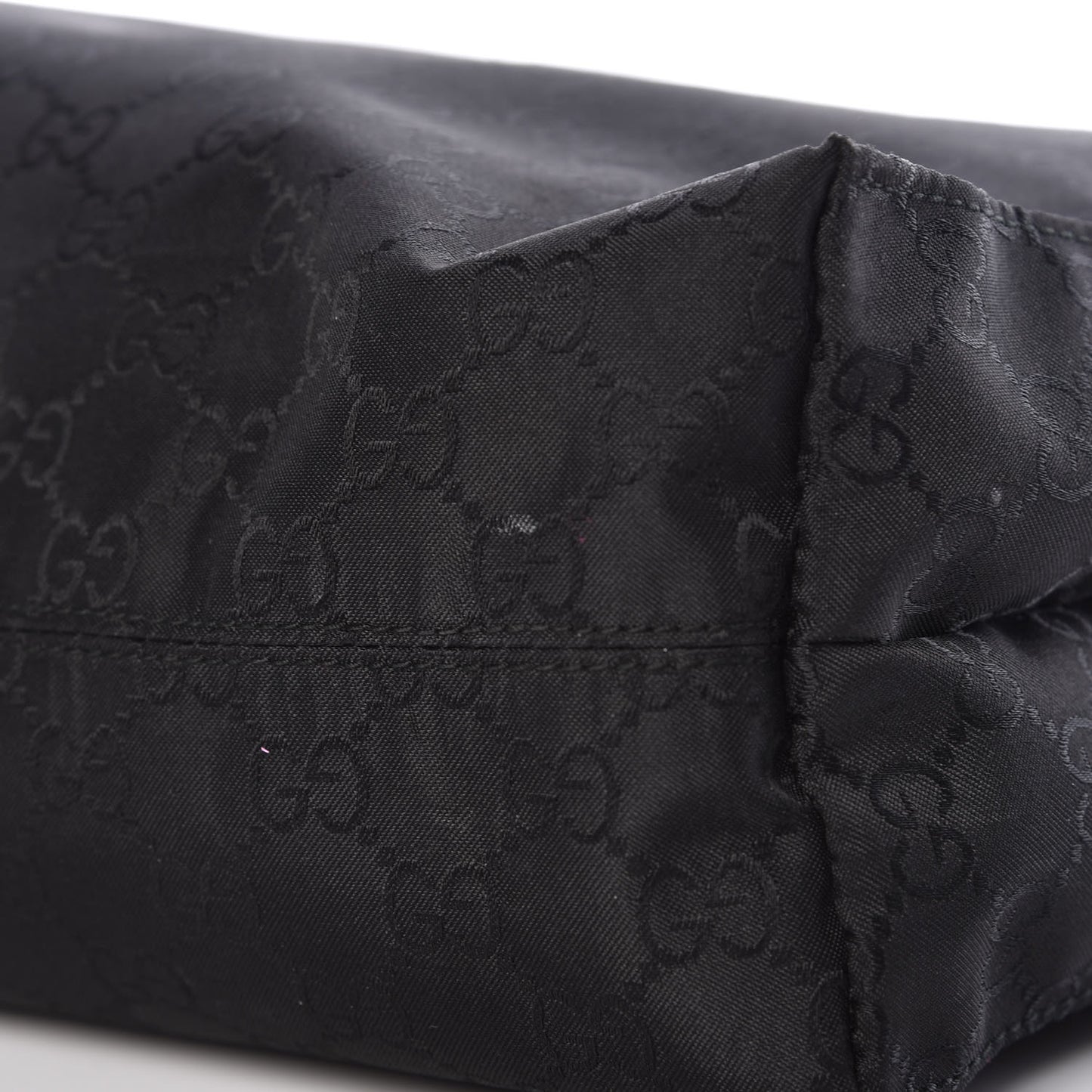 Nylon Monogram Tote Black