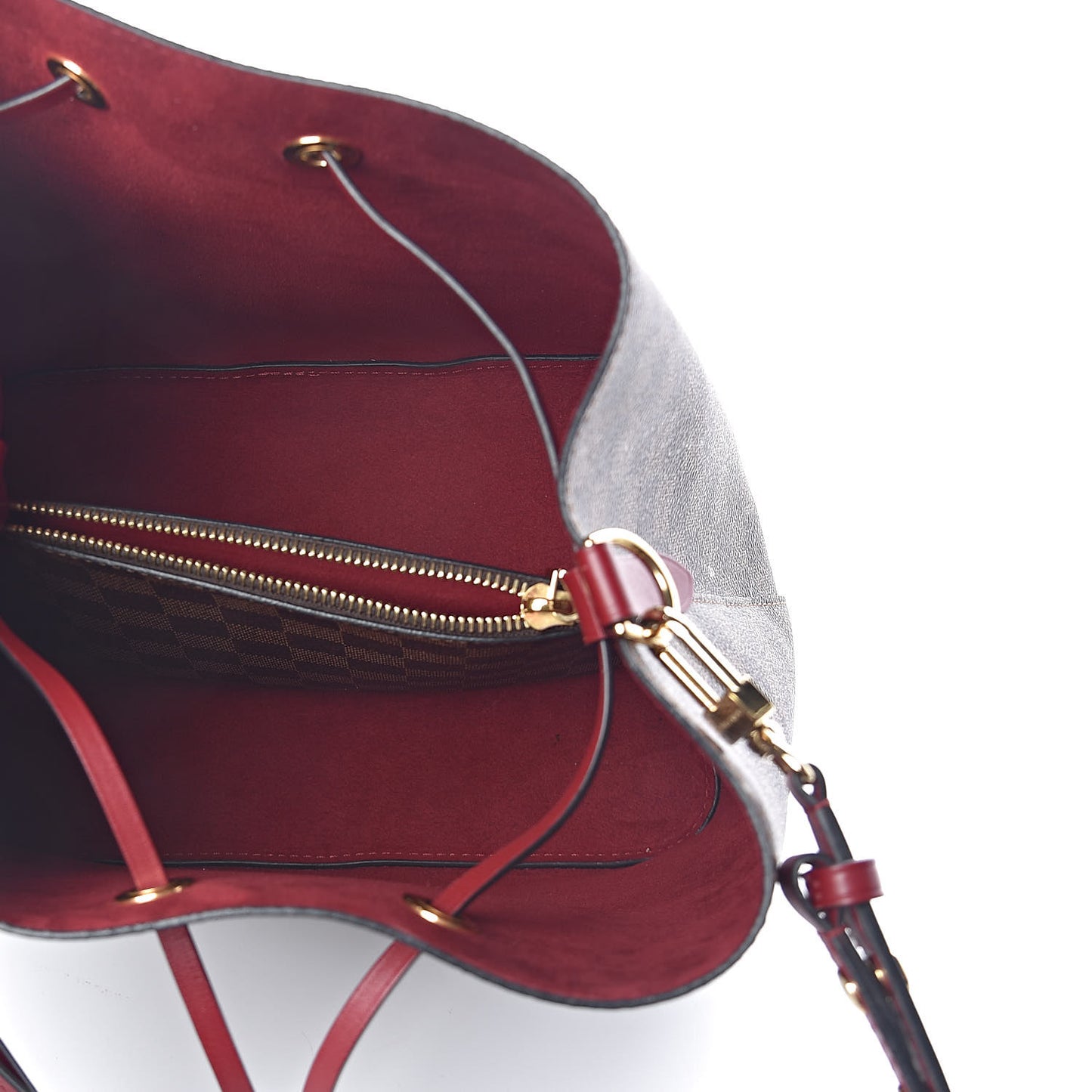 Damier Ebene Neonoe MM Cherry Berry