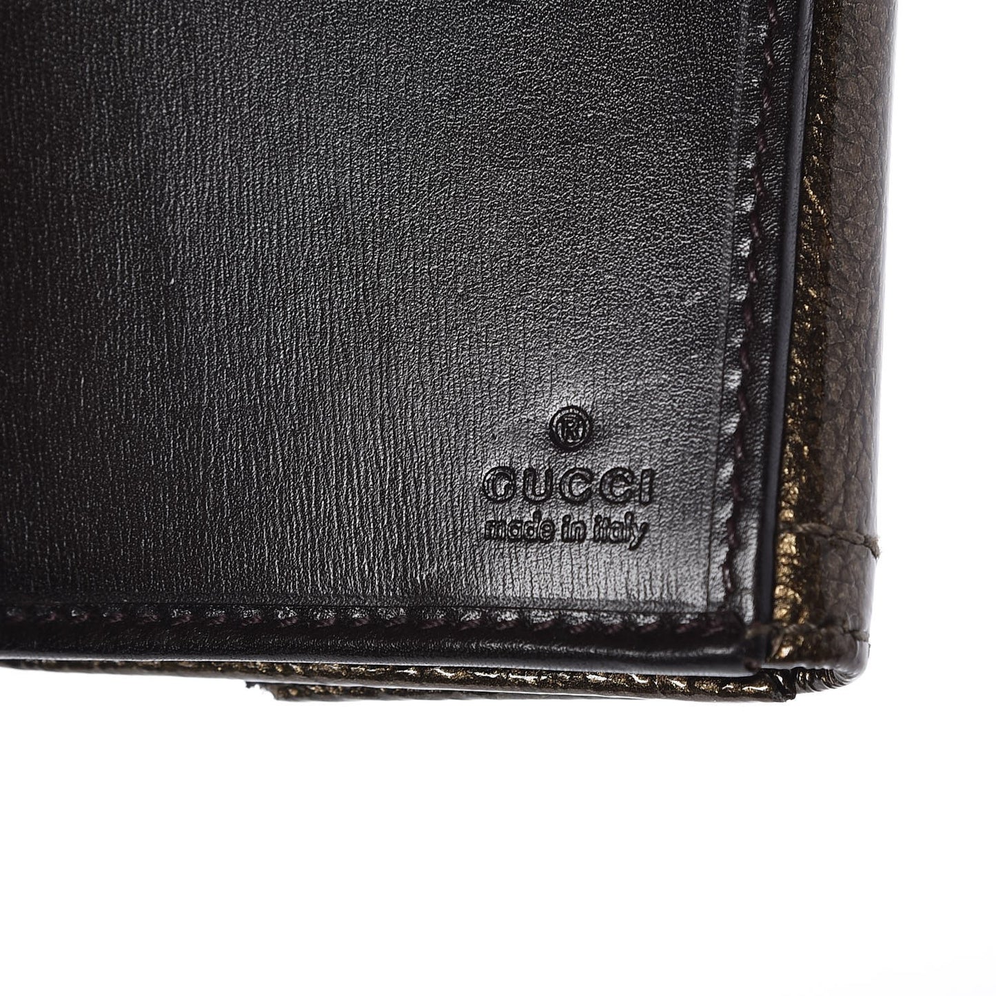 Patent Hysteria Continental Wallet Gold