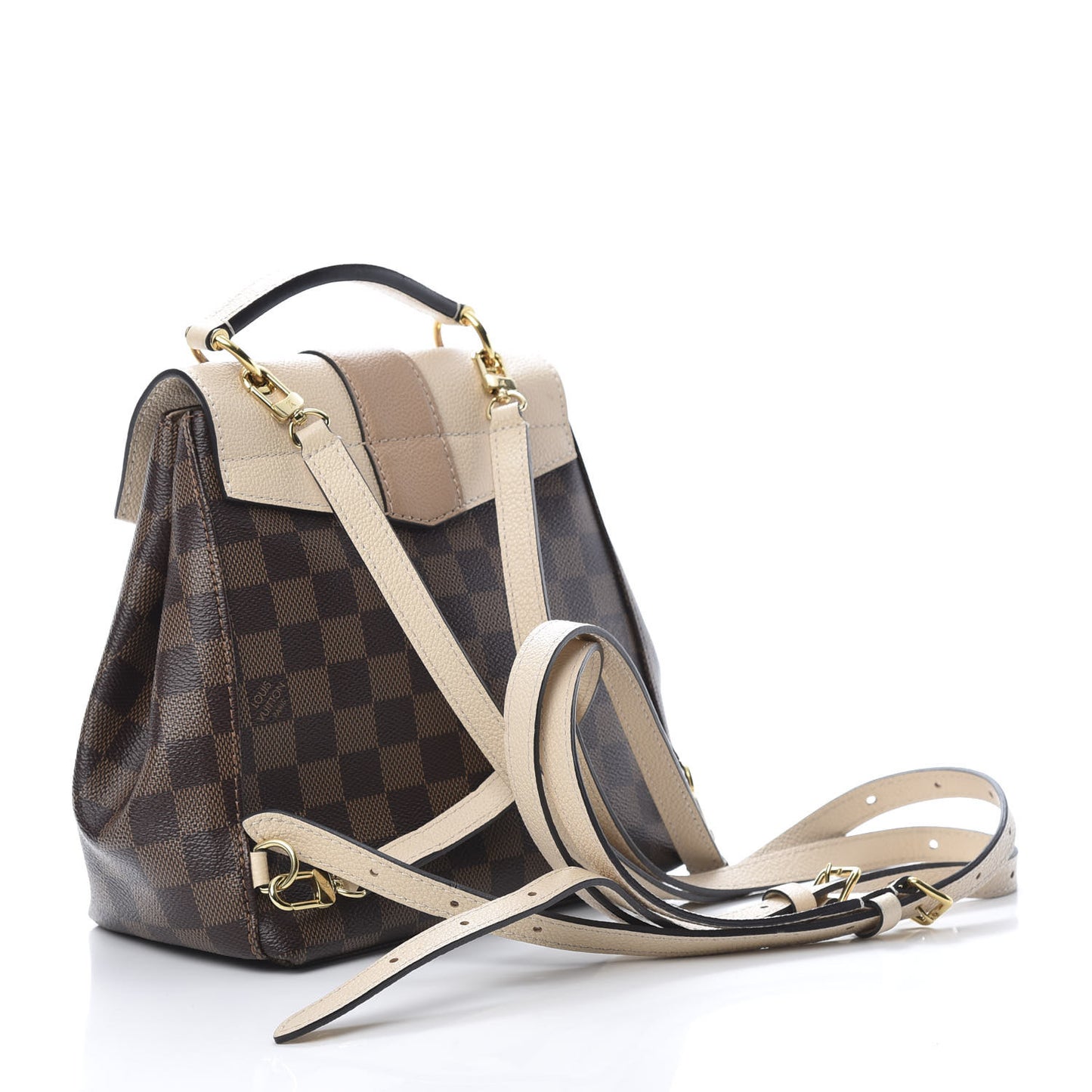 Damier Ebene Clapton Backpack Creme