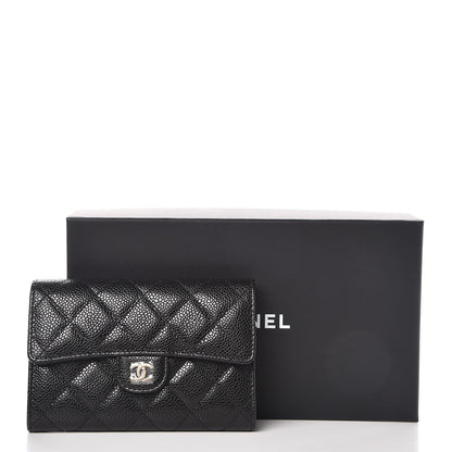 Chanel Caviar Quilted Small Flap Wallet Black 9 of 9