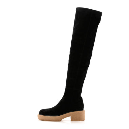 Hermes Velvet Goatskin Fallon 30 Boots 41 Black 1 of 9