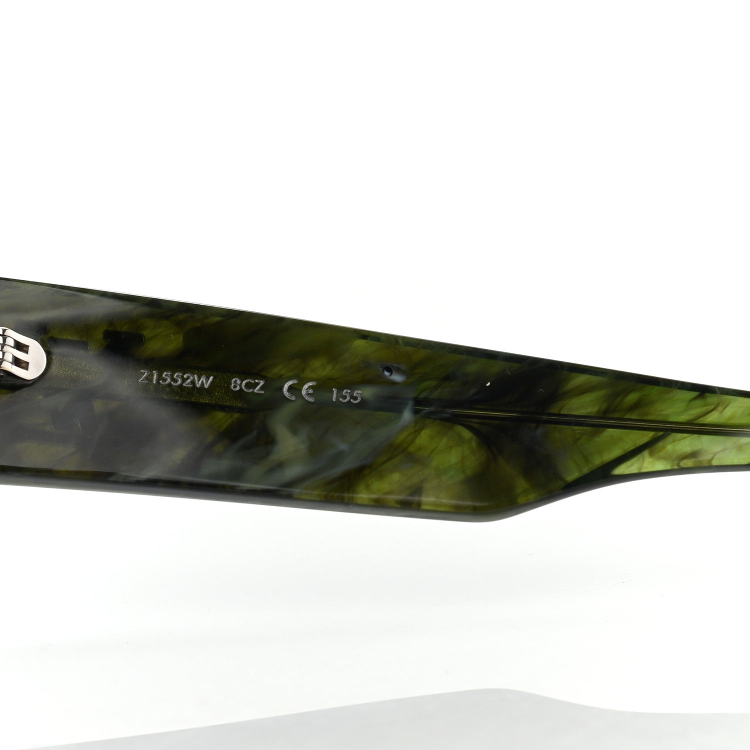 Louis Vuitton Acetate Marble Effect Swarovski Cyclone Sunglasses Z1552W Green 7 of 10