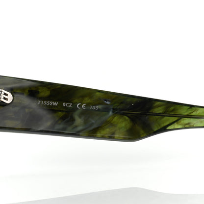 Louis Vuitton Acetate Marble Effect Swarovski Cyclone Sunglasses Z1552W Green 7 of 10