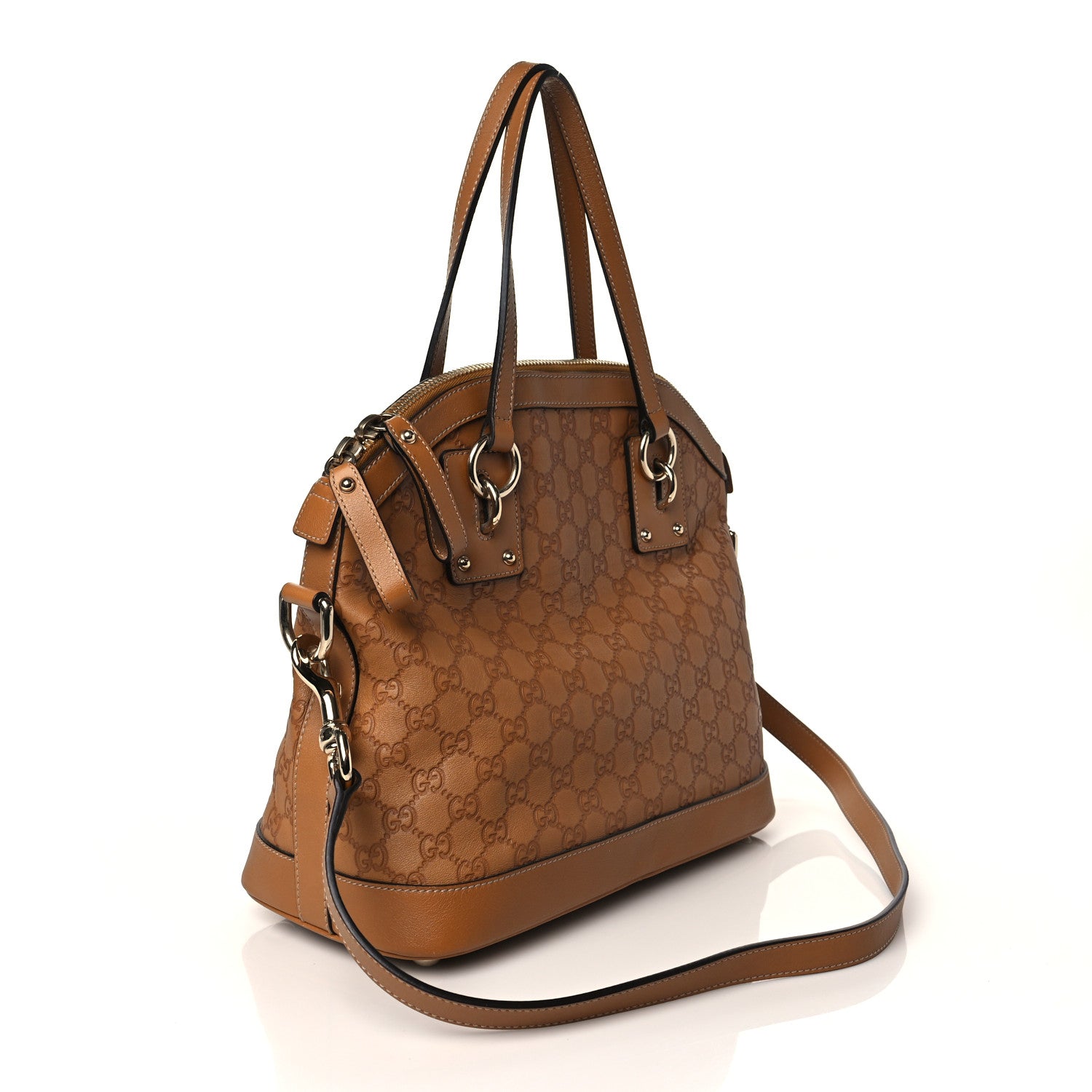 Gucci Guccissima Medium Top Handle Bag Light Brown 3 of 10