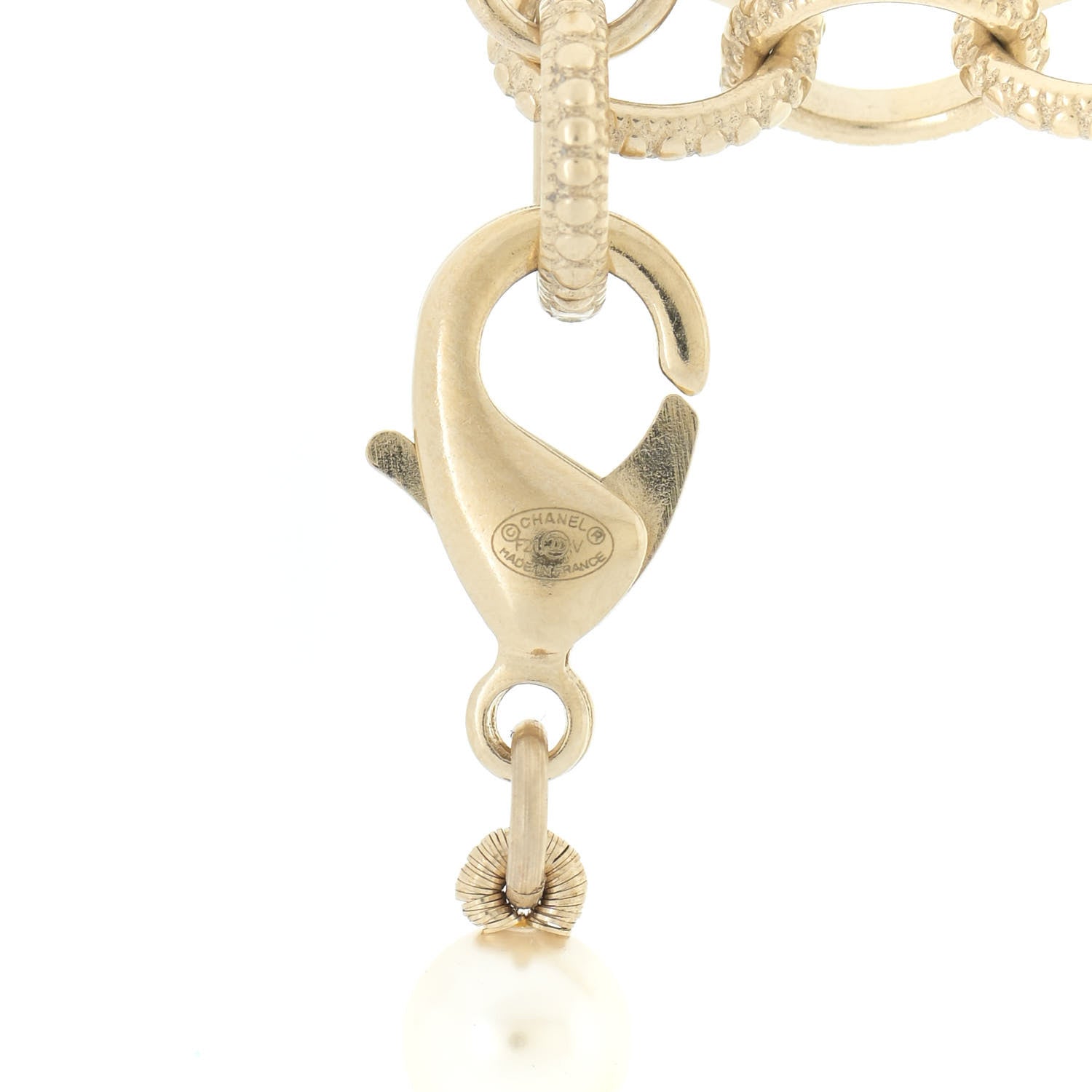 Chanel Pearl CC 100th Anniversary Necklace Light Gold 6 of 7