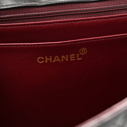Chanel Lambskin Quilted XL Jumbo Single Flap Black 6 of 11