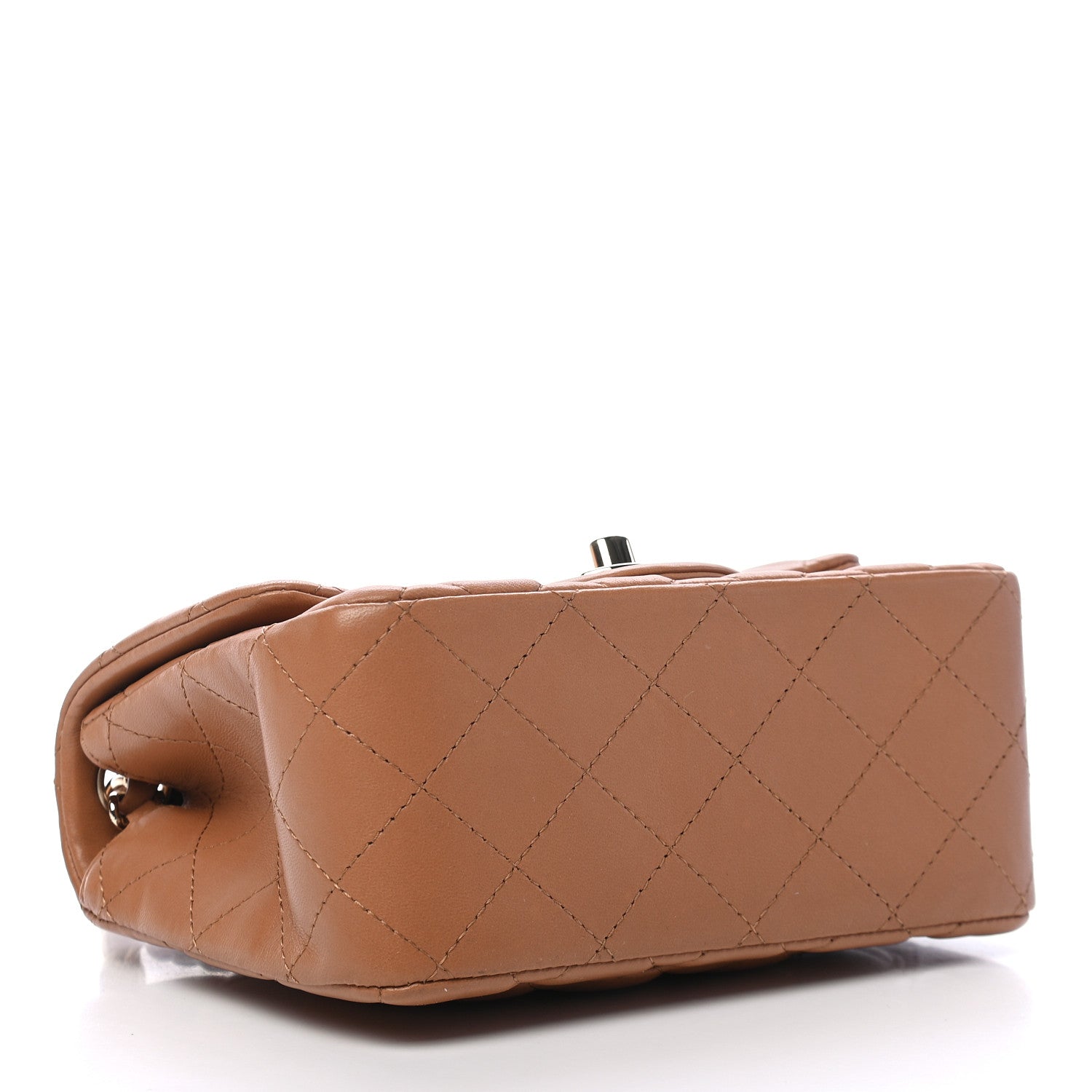 Chanel Lambskin Quilted Mini Square Flap Brown 4 of 10
