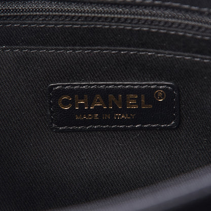 Chanel Caviar Quilted Coco Pleats Clutch Black 6 of 10