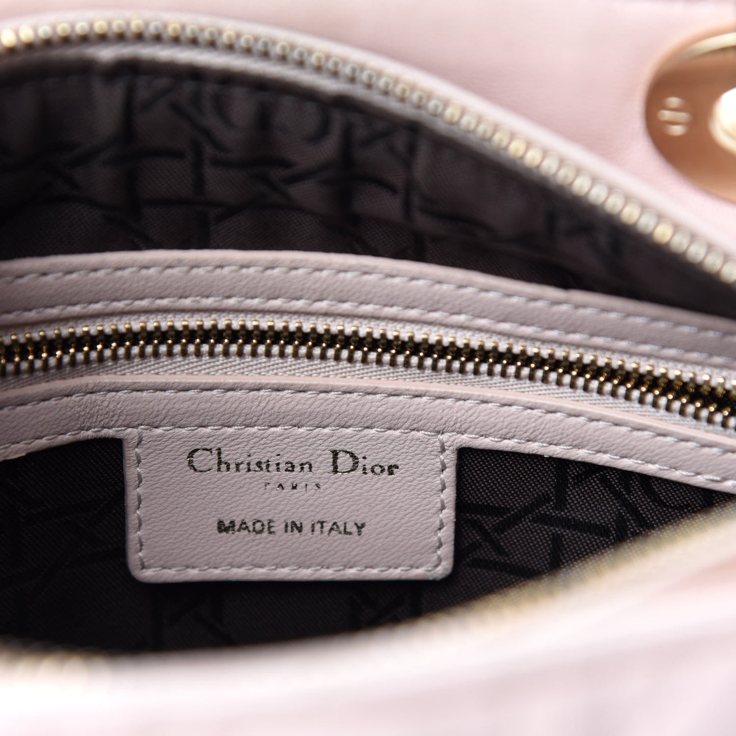 Lambskin Cannage Medium Lady Dior Light Pink