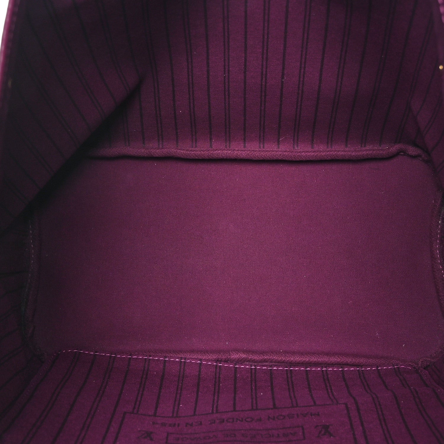 Louis Vuitton Monogram Totem Neverfull MM Magenta 6 of 10
