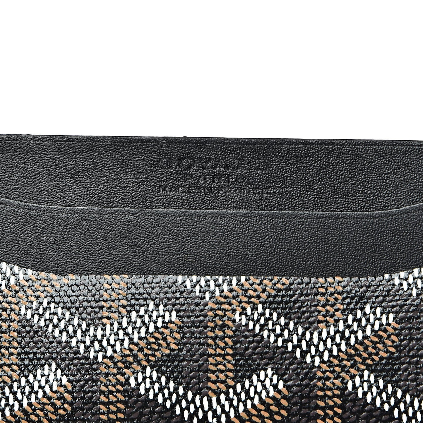 Goyardine Saint Sulpice Card Holder Black