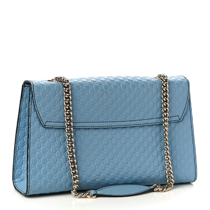 Gucci Microguccissima Medium Emily Chain Shoulder Bag Mineral Blue 3 of 11