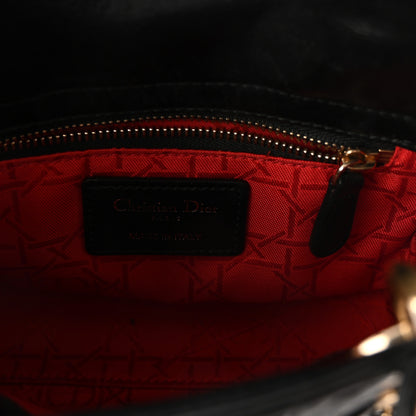 Christian Dior Lambskin Cannage Mini Lady Dior Black 6 of 10