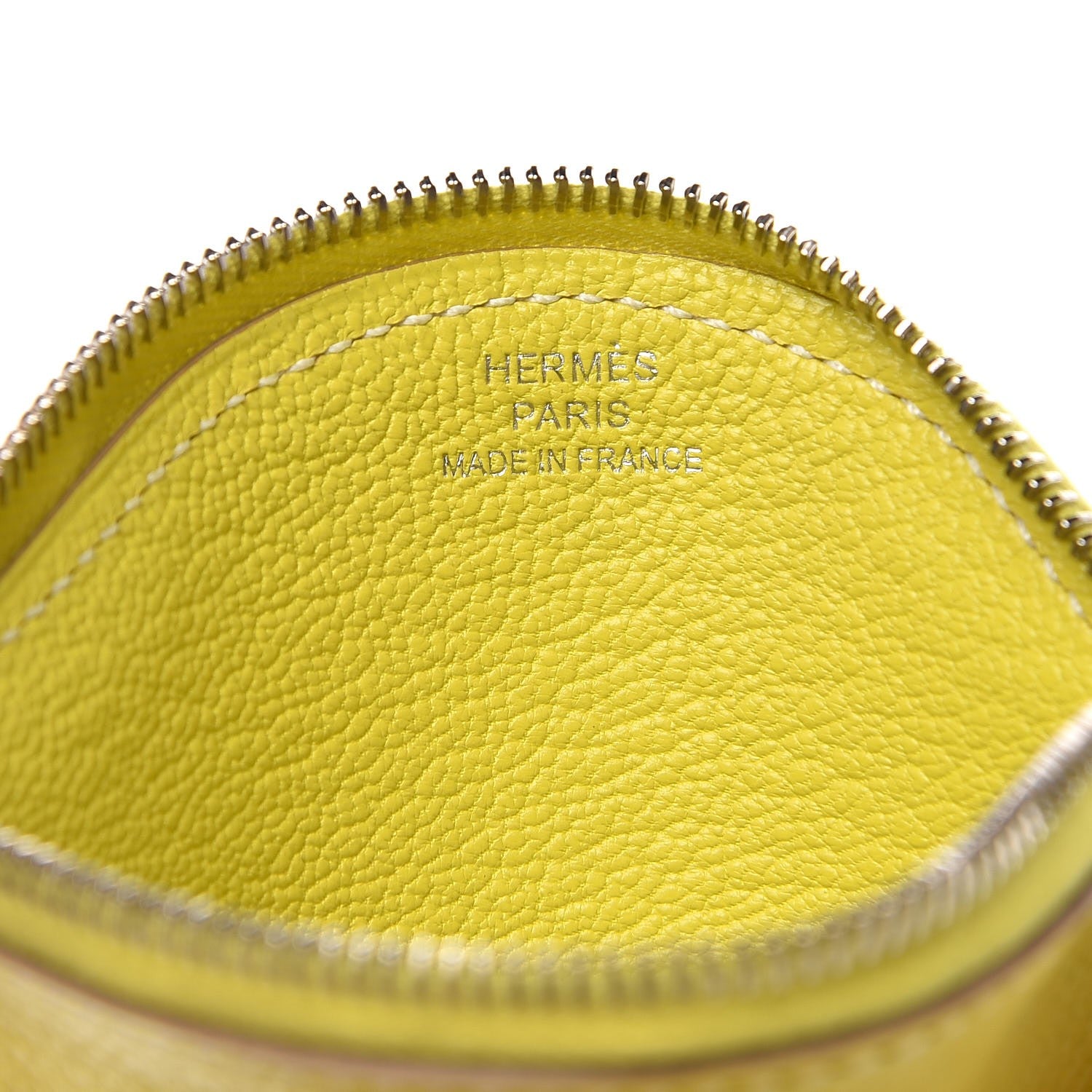 Hermes Chevre Mysore Tutti Frutti Citron Coin Purse Charm Lime 6 of 9