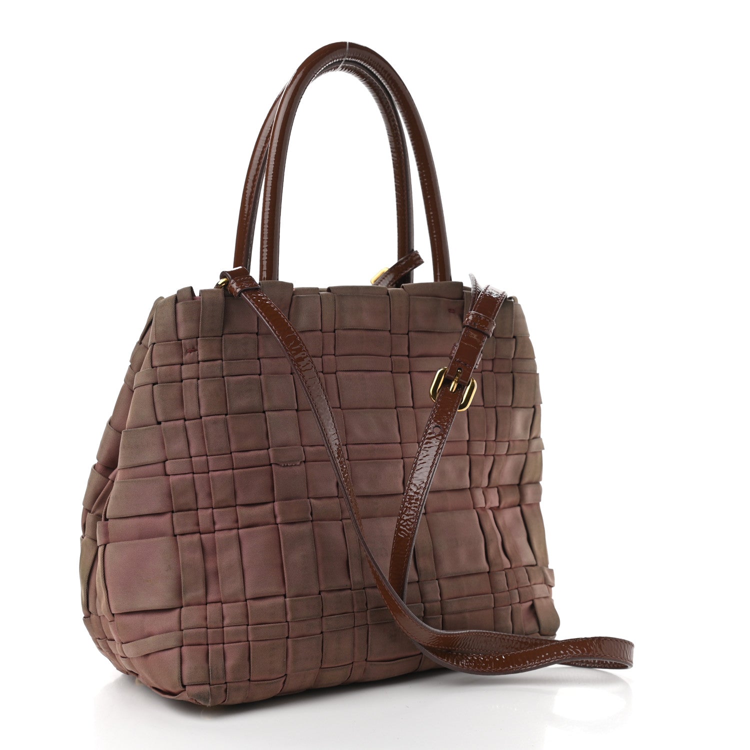 Prada Tessuto Nylon Woven Shopping Tote 3 of 13