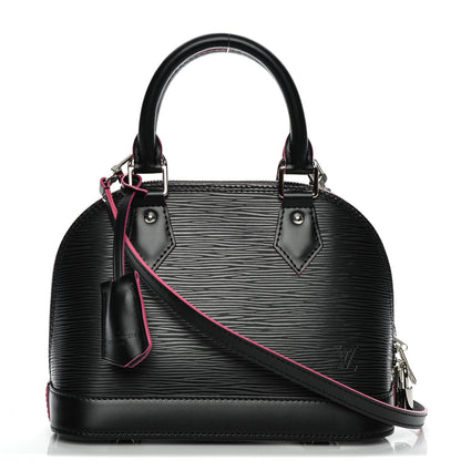 Louis Vuitton Epi Alma BB Black Hot Pink 1 of 6