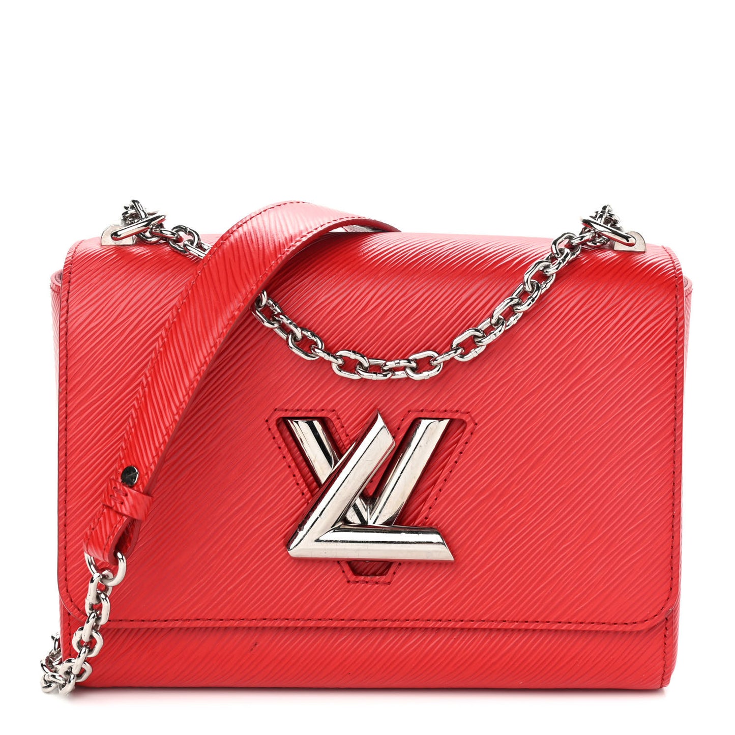 Epi Twist Shoulder Bag MM Coquelicot