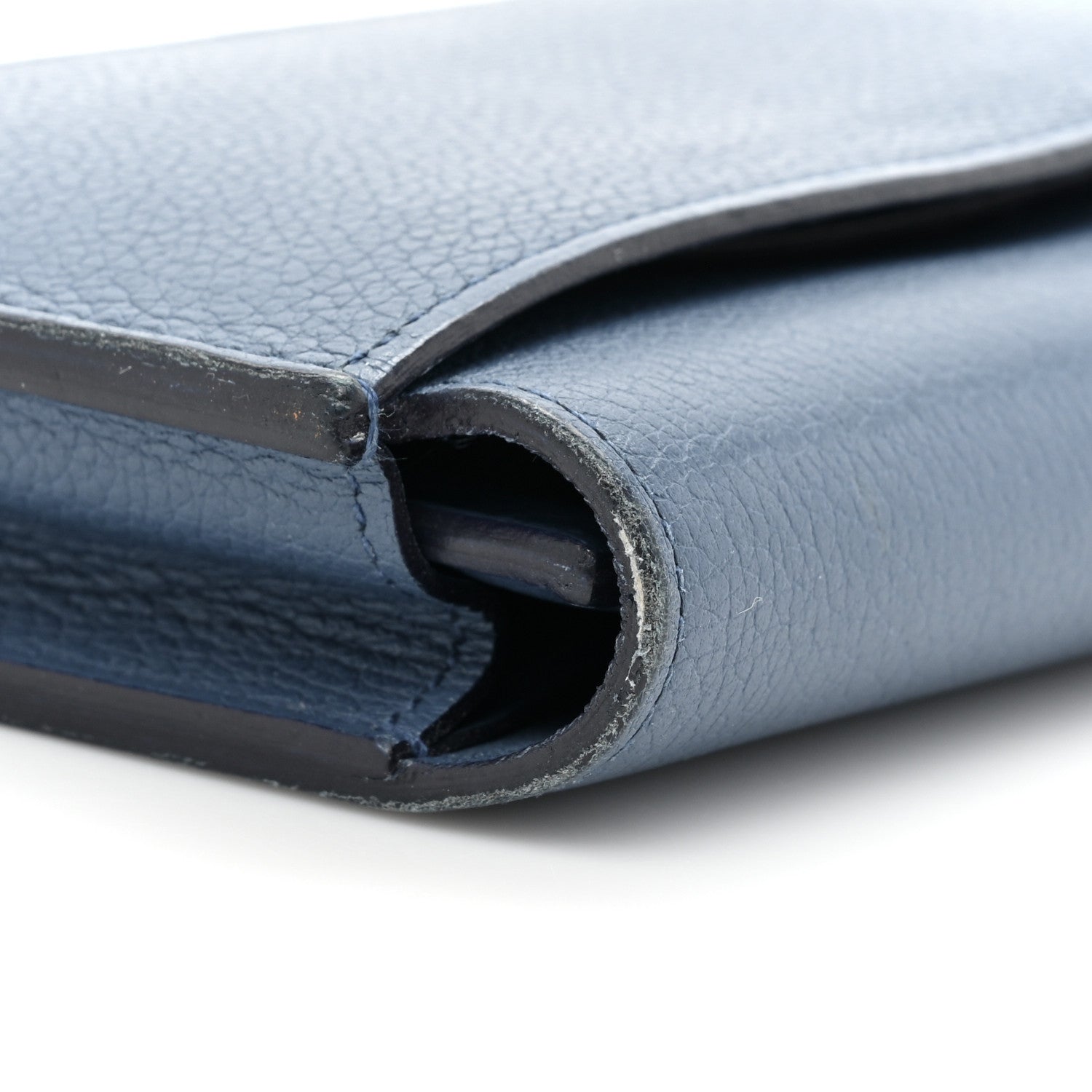 Hermes Evercolor Passant Long Wallet Bleu Brighton 10 of 17
