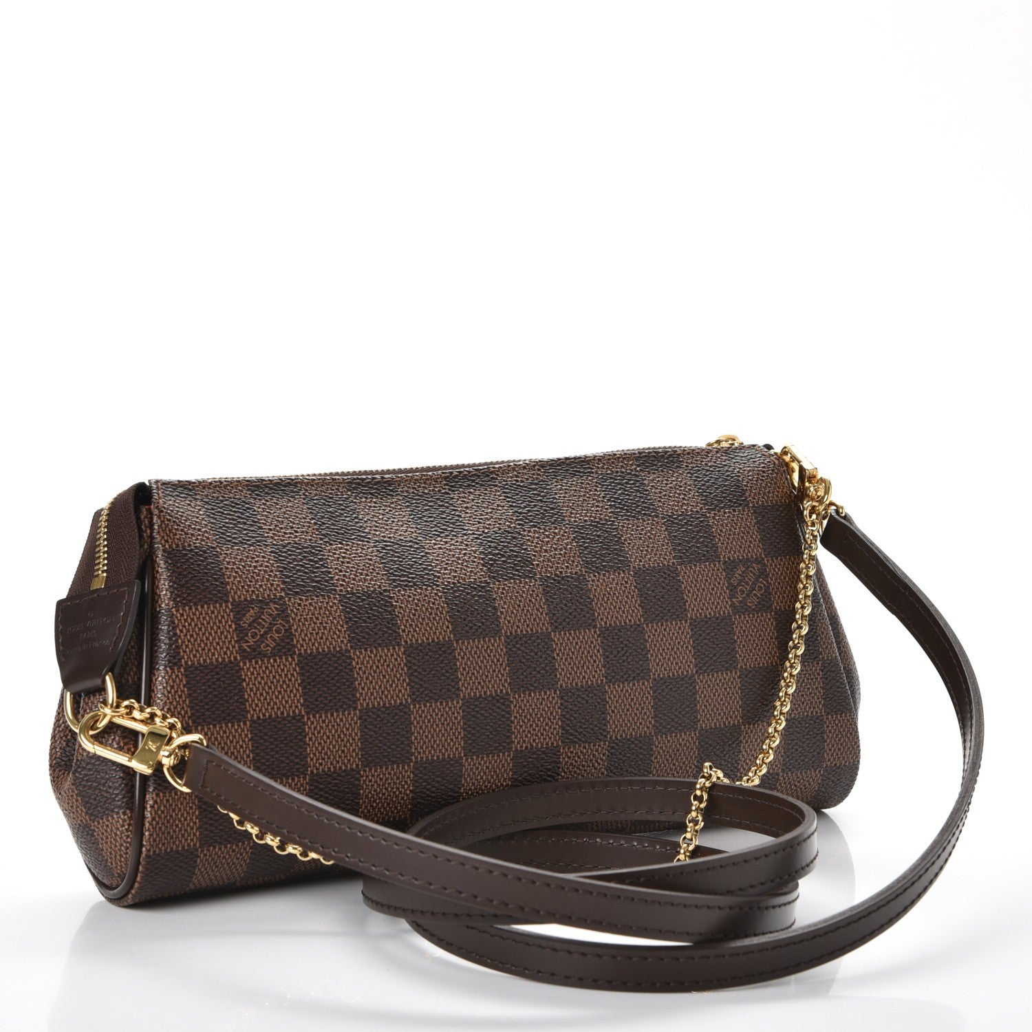 Louis Vuitton Damier Ebene Eva Clutch 3 of 8