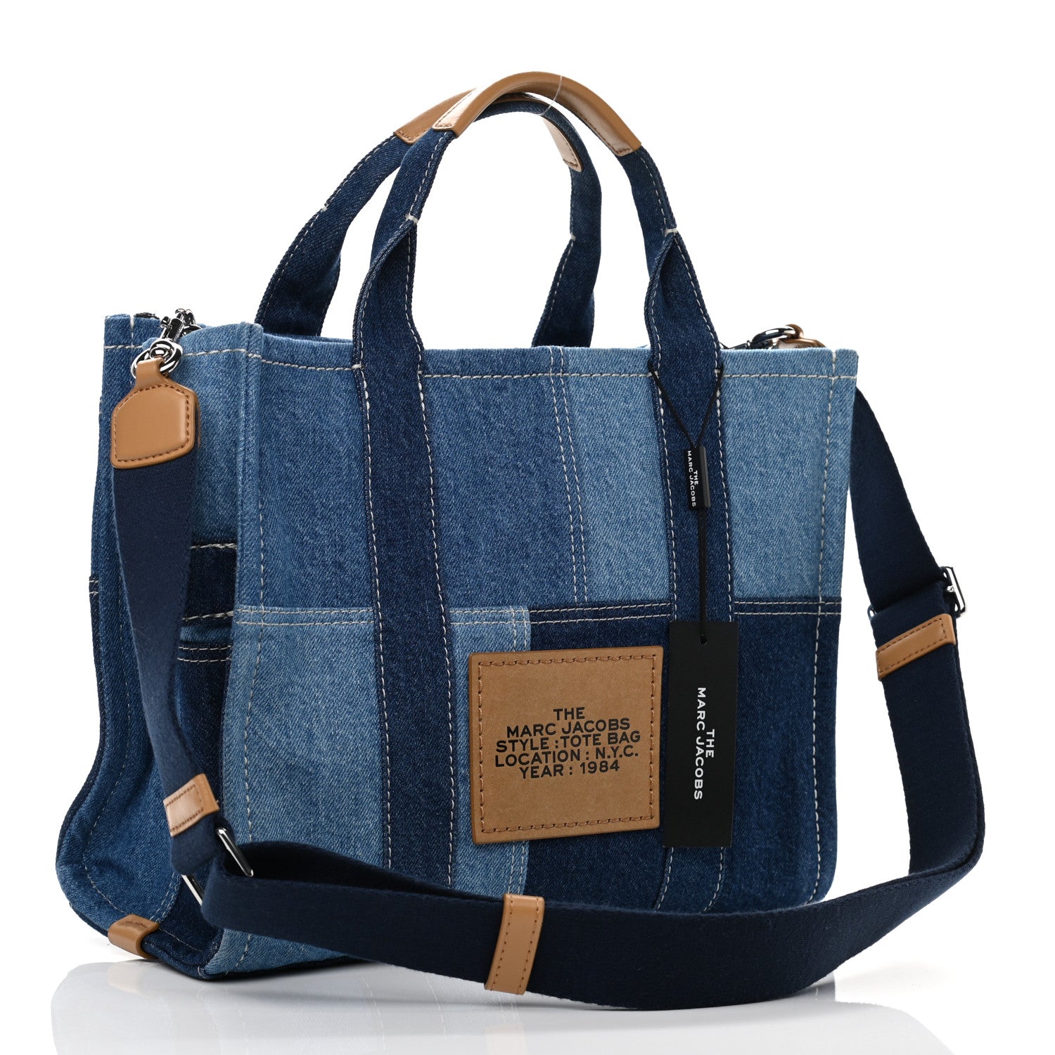 Marc Jacobs Denim Canvas Small Tote Bag Blue 3 of 10
