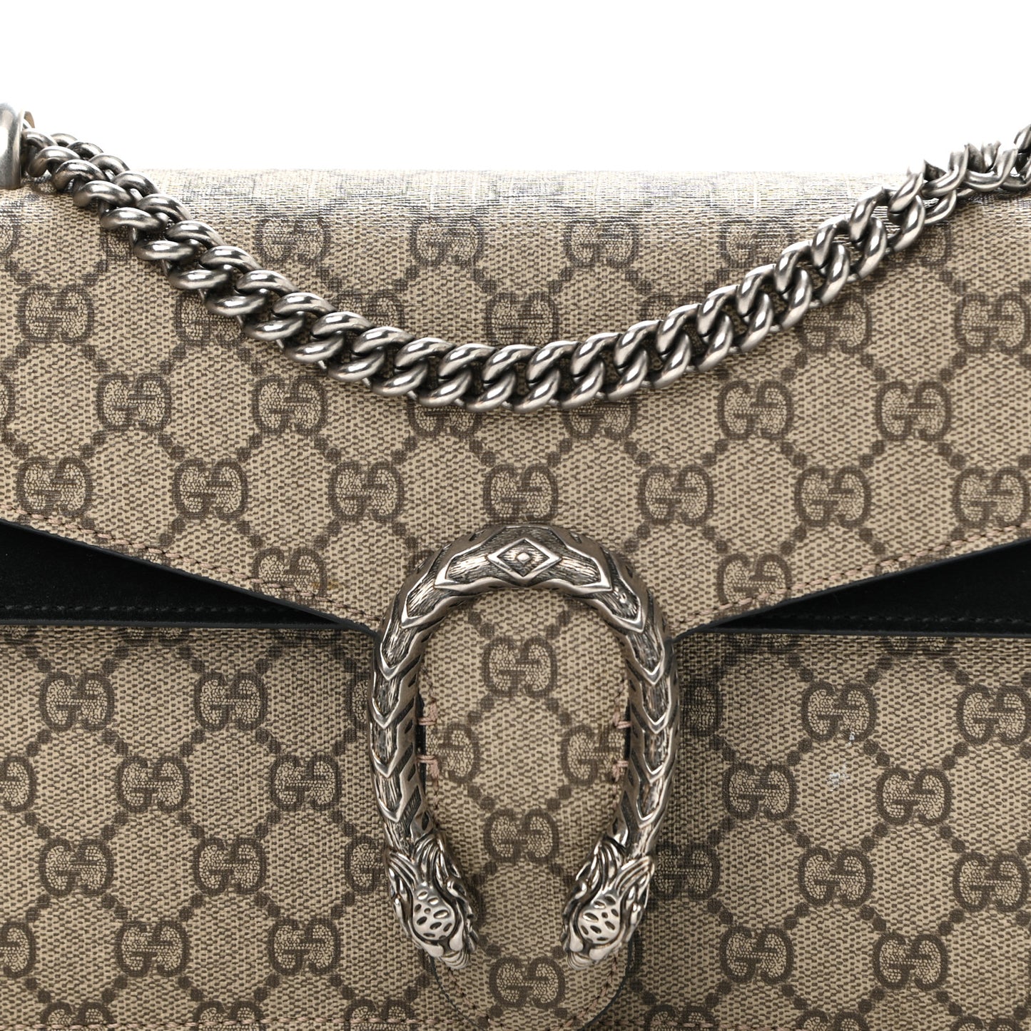 GG Supreme Monogram Small Dionysus Shoulder Bag Black