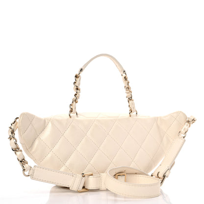 Chanel Calfskin Quilted All About Waist Belt Bag Light Beige 3 of 9