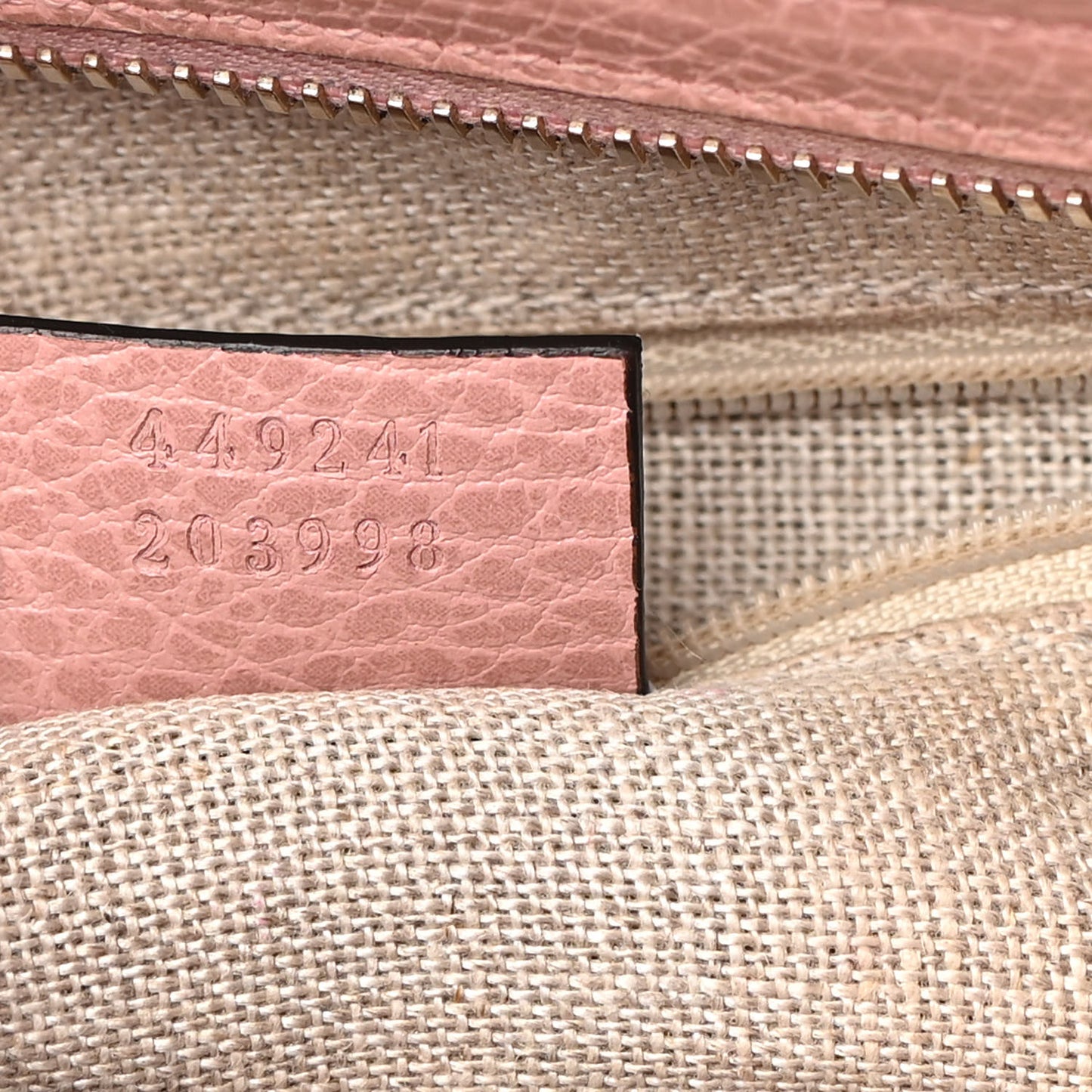 Monogram Small Bree Tote Beige Soft Pink