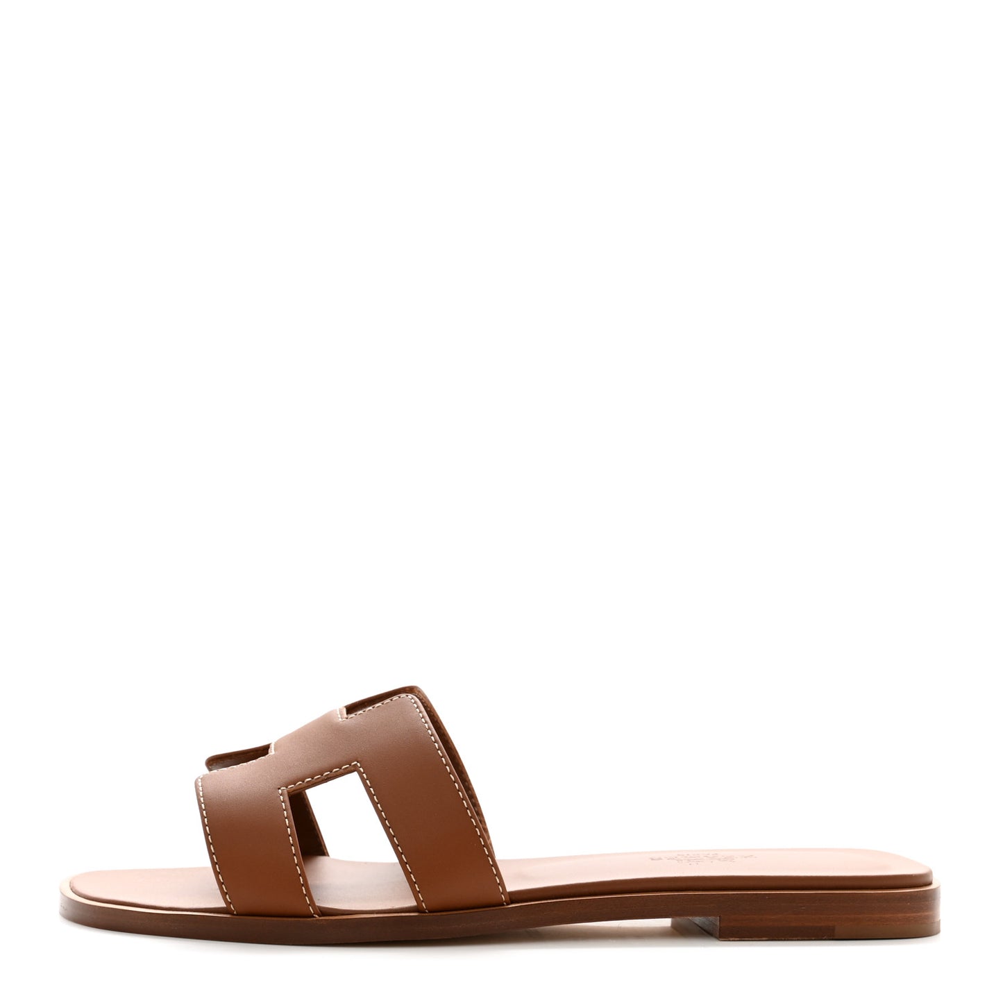 Box Calfskin Oran Sandals 37 Gold