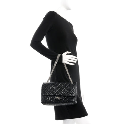 Chanel Aged Calfskin Quilted 2.55 Reissue 226 Flap Black 2 of 8