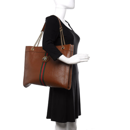 Gucci Calfskin Large Rajah Chain Tote Cuir 2 of 11
