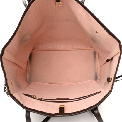 Louis Vuitton Damier Ebene Neo Neverfull MM Rose Ballerine 6 of 26