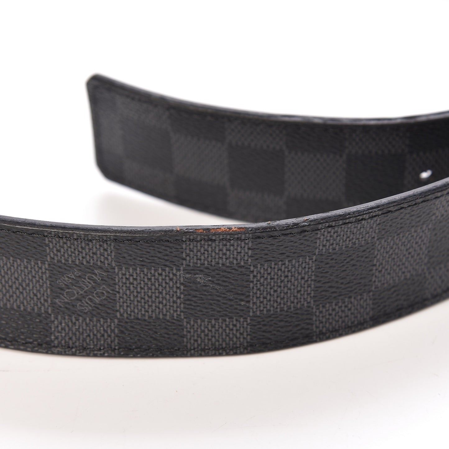 Damier Graphite LV Initiales Belt 90 36