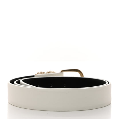 Chanel Calfskin CC Chain Belt 80 32 White 2 of 6