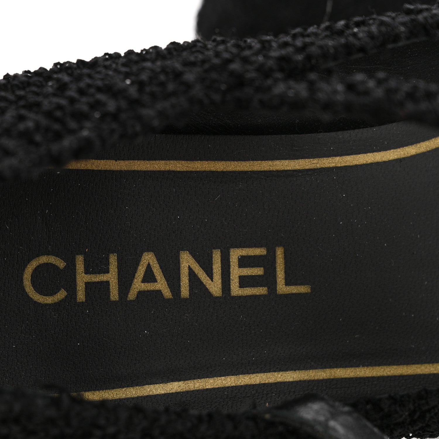 Chanel Tweed Patent Mary Jane Flats 41 Black 6 of 8