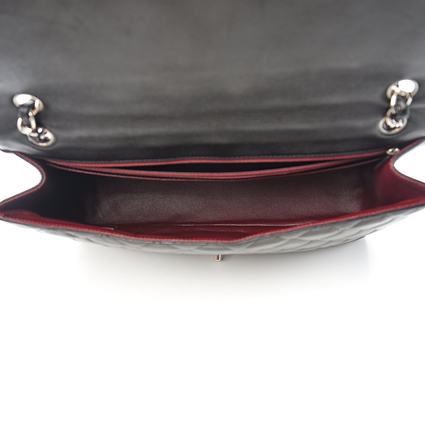 Lambskin Quilted Maxi Single Flap Black