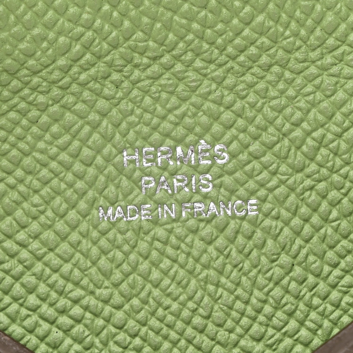 Hermes Epsom Verso Calvi Card Case Etain Vert Criquet 6 of 7