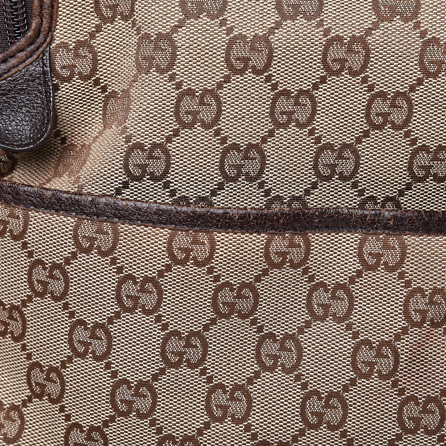 Monogram Natural Pigskin Large Diaper Bag Beige Ebony Cocoa Dark Chocolate