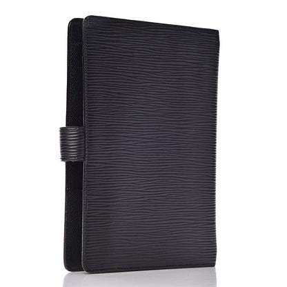 Louis Vuitton Epi Medium Ring Agenda Cover Black 3 of 8