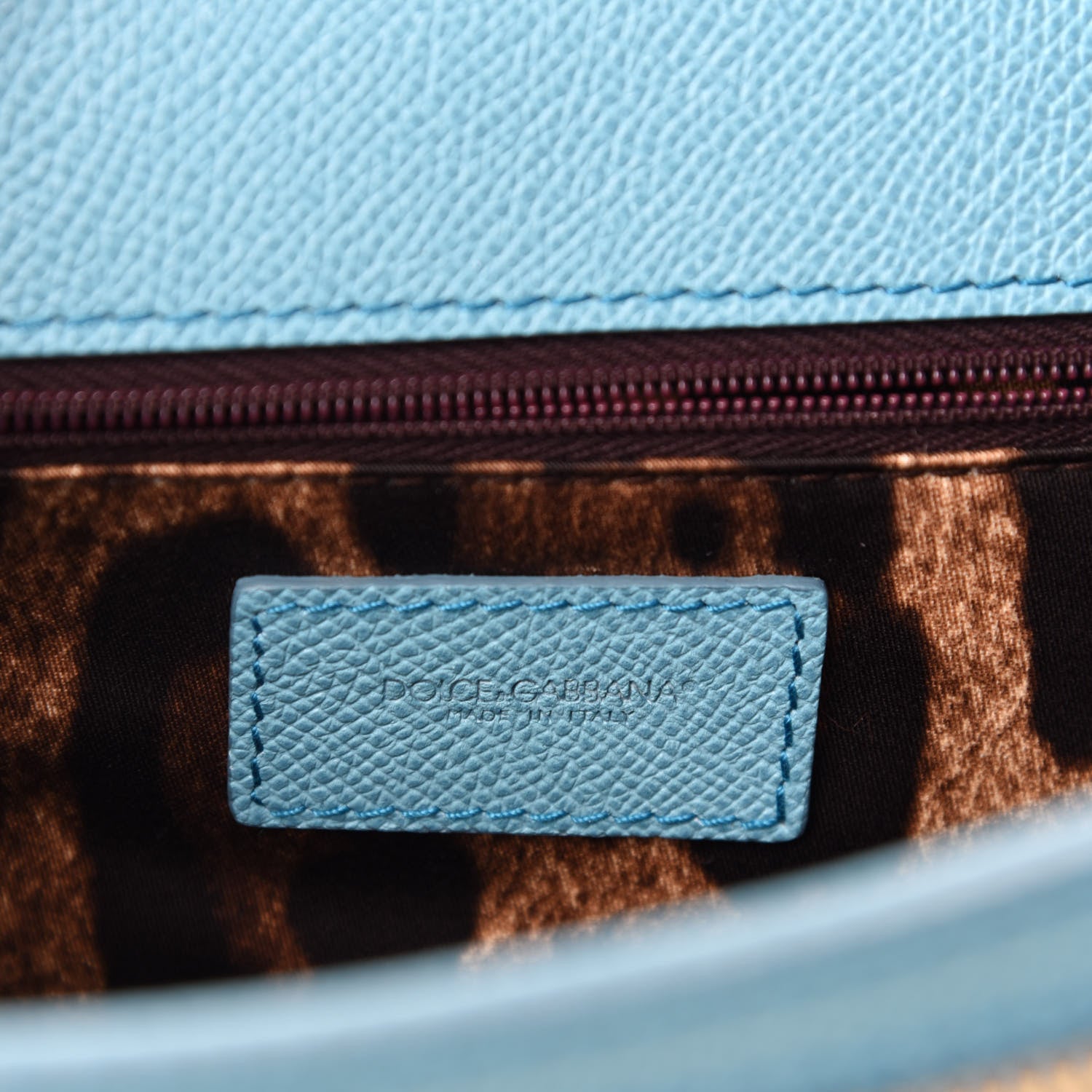 Dolce & Gabbana Dauphine Large Miss Sicily Satchel Light Blue 12 of 14