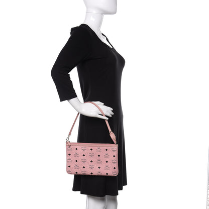MCM Visetos Liz Shopper Tote Pouch Light Pink 2 of 8