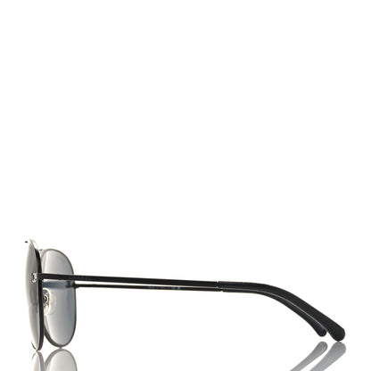 Chanel Aviator CC Sunglasses 4189-T-Q Black 3 of 7