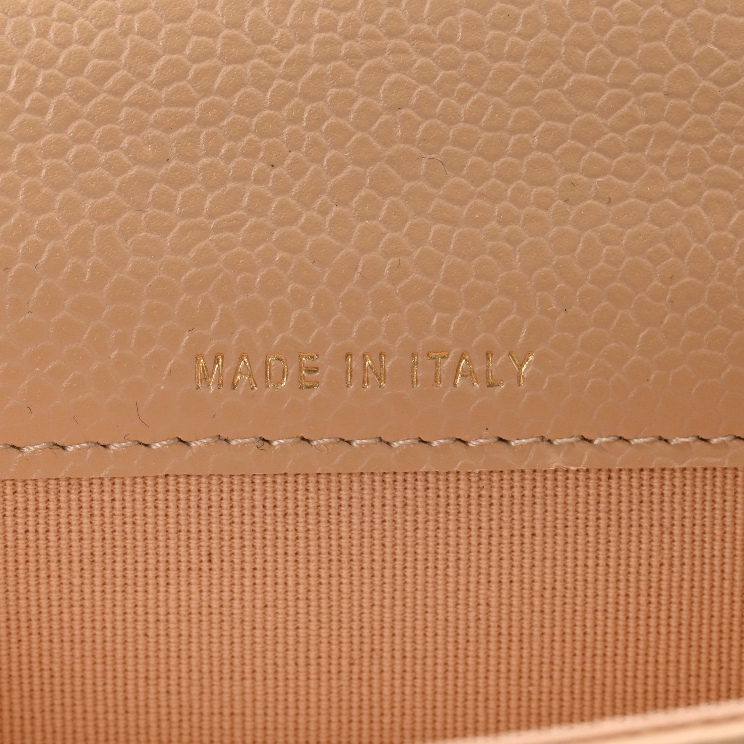 Chanel Caviar Quilted Flap Card Holder Wallet Light Beige 8 of 10