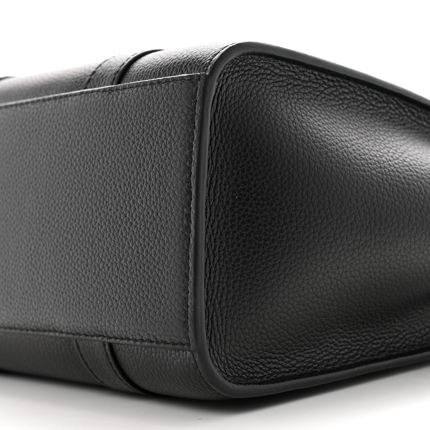 Classic Grain Small Bayswater Zip Tote  Black